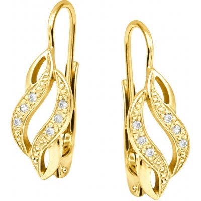 Soliter Náušnice ze žlutého zlata s krystaly 239 001 00611 – Hledejceny.cz