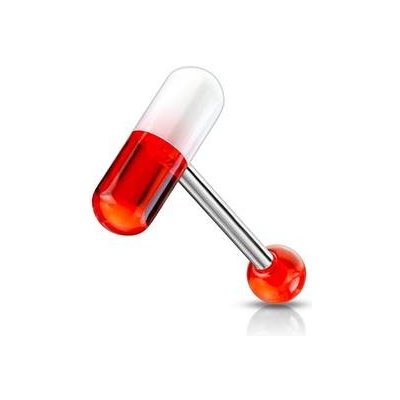 Šperky4U piercing do jazyka kapsle PJ01001-WR – Zbozi.Blesk.cz