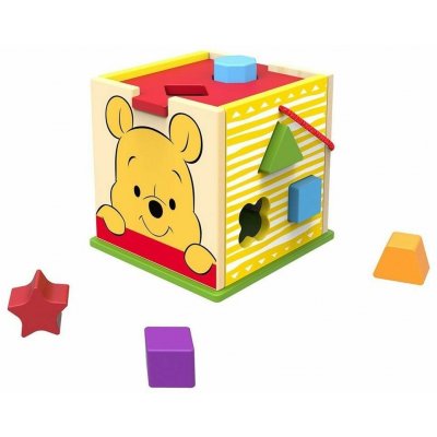 Disney baby Winnie kostka s vkládacími tvary – Zboží Mobilmania
