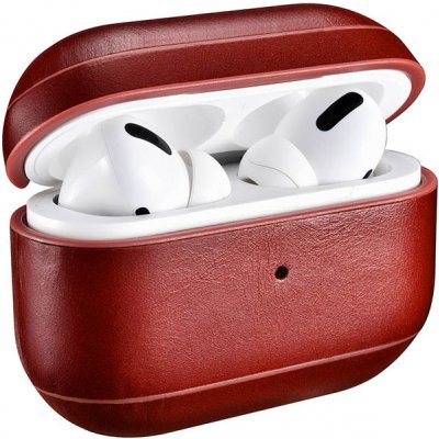 iCarer Kožené pouzdro na sluchátka AirPods Pro 01.14.IAP045-RD – Zboží Živě
