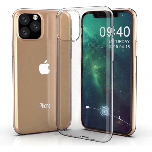 Pouzdro a kryt na mobilní telefon Pouzdro AppleMix Apple iPhone 11 - ultratenké - gumové - čiré