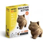 Cartonic 3D PUZZLE WALKING KITTEN, 56 ks – Zboží Dáma