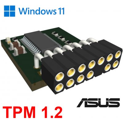 IAX (B-101) ASUS B-modul special TPM 1.2 var:LPC pin:14pin pro Win11 – Zboží Mobilmania