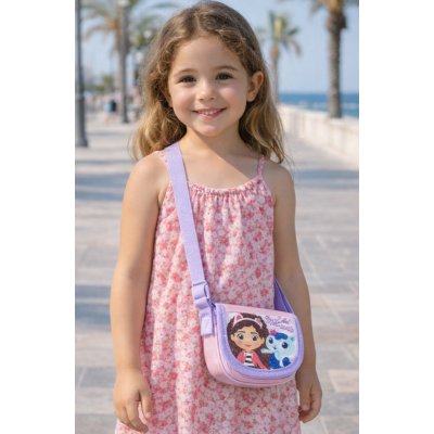 Cerda Dívčí kabelka GÁBININ KOUZELNÝ DOMEK růžovo fialová – Zboží Mobilmania