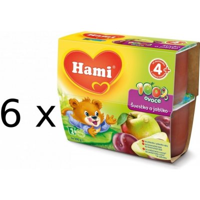 Hami Jablko švestka 6 x 100 g – Hledejceny.cz