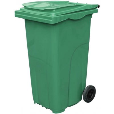 PK Group Plastová popelnice 240 l zelená – Zboží Mobilmania