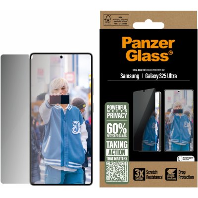 PanzerGlass tvrzené sklo E2E Privacy, Samsung Galaxy S25 Ultra PGRPUWFG38488 – Sleviste.cz