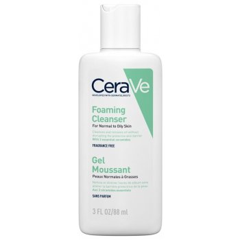 CeraVe Cleansers čisticí pěnivý gel pro normální až mastnou pleť 88 ml