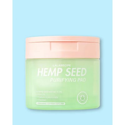 LALARECIPE Zklidňující polštářky na obličej Hemp Seed Purifying Pad - 220 ml / 70 ks – Hledejceny.cz