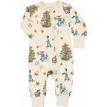 Bambusové dětské rostoucí pyžamo overal Geggamoja Pippi Beige – Sleviste.cz