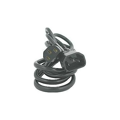 Logo Síťový kabel 230V prodlužovací, C13-C14, 3m, VDE approved, černý, Logo – Hledejceny.cz