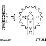 JT Sprockets JTF 264-17 | Zboží Auto