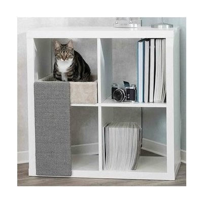 Trixie Čtveratý pelech se škrabací deskou umístění v polici 33 x 48 x 37 cm – Zboží Dáma