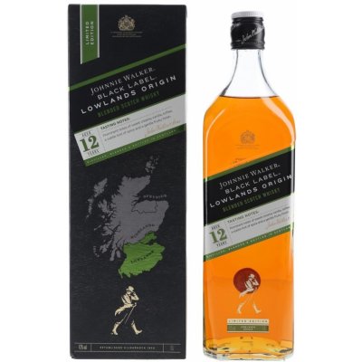 Johnnie Walker Black Label Lowlands Origin 12y 42% 1 l (holá láhev) – Zbozi.Blesk.cz