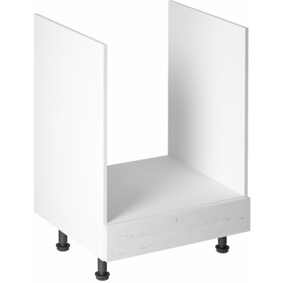 Kondela Spodní skříňka na vestavěné spotřebiče D60ZK, bílá, PROVANCE – Zboží Mobilmania