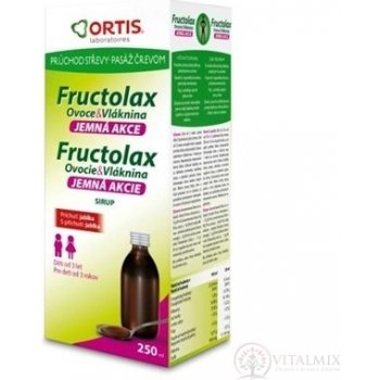 Ortis Fructolax Ovoce&Vláknina sirup pro děti 250 ml