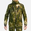 Army a lovecká bunda, kabát a blůza Bunda Solognac nepromokavá nehlučná hřejivá 900 maskovací Furtiv