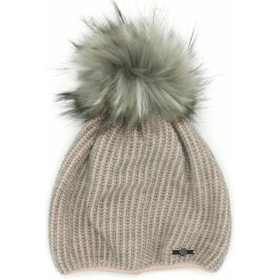 Růžově-šedá čepice – Zboží Mobilmania