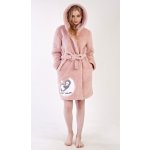 Vienetta Secret dámský župan krátký s kapucí Sweet dreams starorůžová – Zboží Dáma