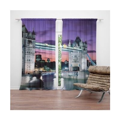 Sablio Závěs Tower Bridge: 2ks 140x250cm – Hledejceny.cz