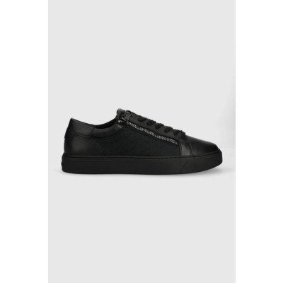 Sneakers Calvin Klein Low Top Lace UP W/ZIP MONO JQ HM0HM01013 černé – Zboží Mobilmania