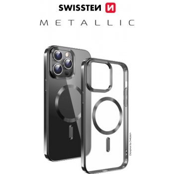 Pouzdro Swissten Clear Jelly MagStick Metallic PRO iPhone 11 černé;