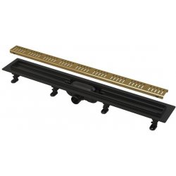 Alcadrain APZ10BLACK-850BRASS