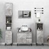 Koupelnový nábytek Nábytek XL 3dílný set koupelnových skříněk betonově šedý kompozitní dřevo