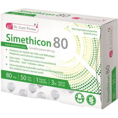 DR.CANDY PHARMA Simethicon 80 mg 50 měkkých kapslí – Zboží Mobilmania