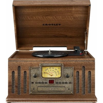 Crosley Musician Entertainment Centre Walnut – Zbozi.Blesk.cz