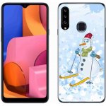 Pouzdro mmCase gelové Samsung Galaxy A20s - sněhulák