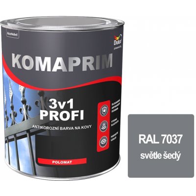 Dulux KOMAPRIM PROFI 3v1/4L RAL 7037 světle šedá – Zboží Mobilmania