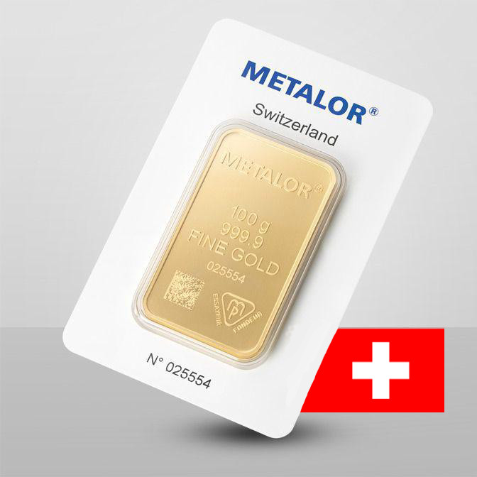 Metalor zlatý slitek 100 g