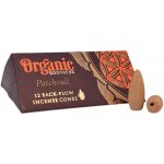 Song of India Vonné kužely Organic Tekoucí dým Patchouli 12 ks – Zboží Dáma