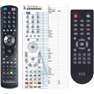 Dálkový ovladač General ECG Xenon C 111 – Hledejceny.cz