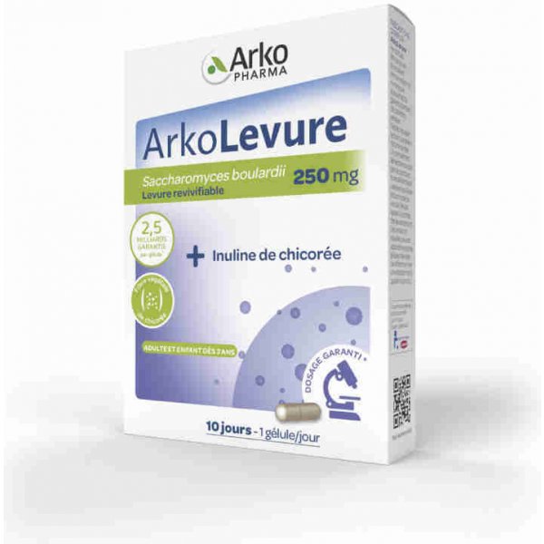 Doplněk stravy Arkopharma Arkolevure Saccharomyces boulardii 250 mg 10 kapslí