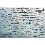 EuroGraphics Vojenská letadla 2000 dílků – Zboží Dáma