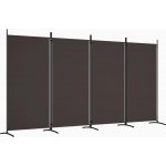 VidaXL 350263 Hnědá Paraván stěna 346 x 180 cm – Zbozi.Blesk.cz