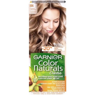 Garnier Color Naturals permanentní barva na vlasy 8N Přirozená světlá blond 60+40+12 ml – Zboží Mobilmania