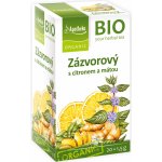 Apotheke Mediate BIO Zázvor s citronem a mátou čaj 20 x 1,5 g – Hledejceny.cz