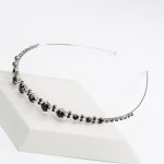 B-TOP Čelenka do vlasů s barevnými kamínky Druh barvy: Černá – Zbozi.Blesk.cz