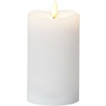 Star Trading Vosková LED svíčka s časovačem výška 14 cm Flamme bílá – Hledejceny.cz