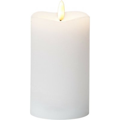 Star Trading Vosková LED svíčka s časovačem výška 14 cm Flamme bílá – Hledejceny.cz
