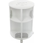 Atmosphera Créateur d'intérieur Dřevěná kulatá police na knížky do dětského pokoje v bílé barvě, 59x40x40 cm – Hledejceny.cz