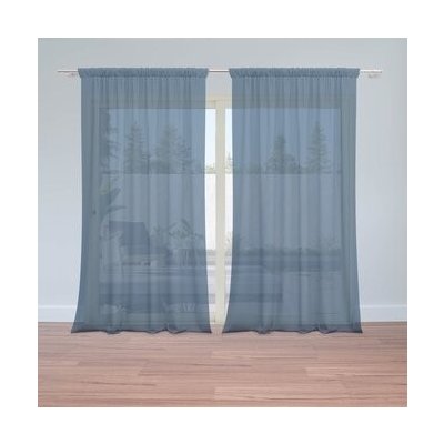 Sablio Záclony Námořní modrá: 2ks 150x250cm – Hledejceny.cz
