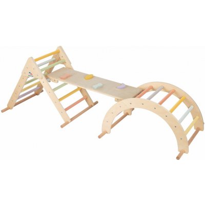 2Kids Toys Piklerové trojúhelník s deskou pastelový – Sleviste.cz