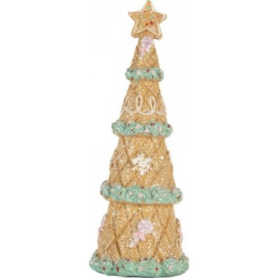 Clayre & Eef Dekorace vánoční perníkový stromek Gingerbread Tree - Ø 9*25 cm – Hledejceny.cz