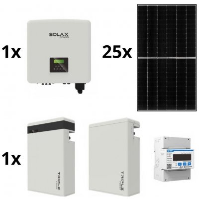 SolaX Power sestava 25 x Jinko 10kWp a měnič 15kW Solax 3f a 11,6 kWh baterie SM9997 – Zbozi.Blesk.cz