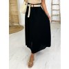 Dámská sukně Fashionweek maxi sukně s ozdobným pleteným páskem IT-SANOLIA černá