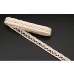 Bavlněná paličkovaná krajka - jemná - smetanová - šířka 1 cm – Hledejceny.cz